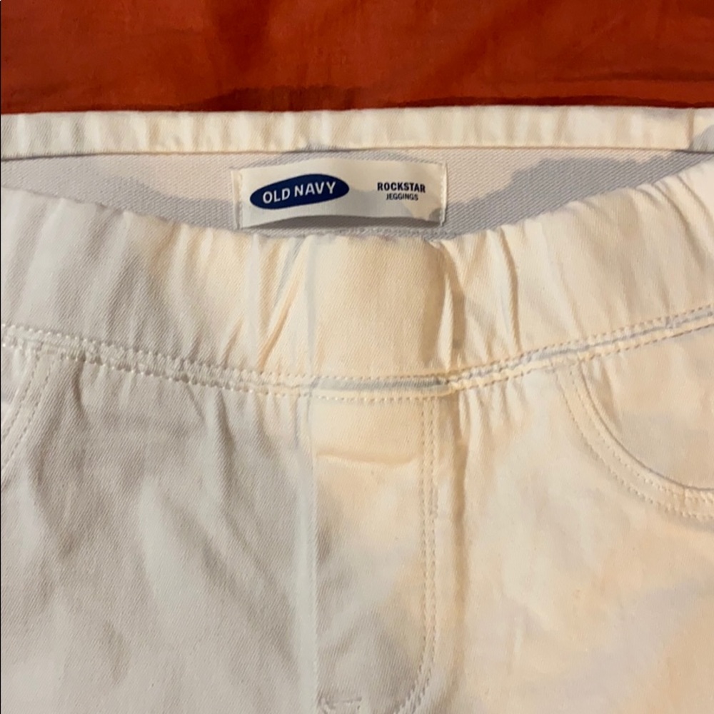 White old navy rockstar leggings